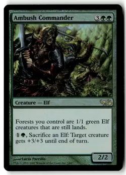 MTG Foil Ambush Commander - Duel Decks Moderately Played English - Image 1