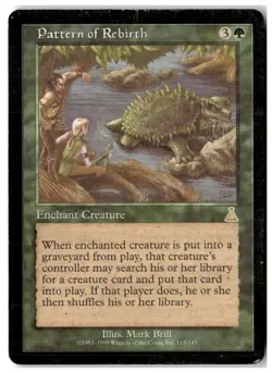 MTG Pattern of Rebirth - Urza's Destiny Heavily Played English - Image 1