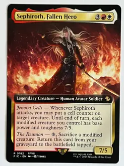 MTG - Sephiroth Fallen Hero - Free P+P - Image 1