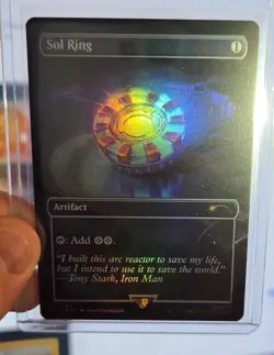 Sol Ring Rainbow Foil 1734 NM Marvel X Iron man Secret lair - Image 1