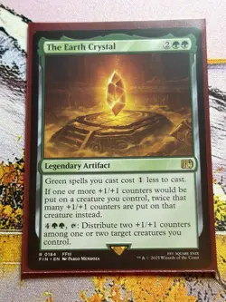 MTG Final Fantasy The Earth Crystal Legendary Artifact RARE REGULAR #0184 - Image 1