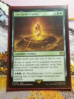 MTG Final Fantasy The Earth Crystal Legendary Artifact RARE REGULAR #0184 - Image 2