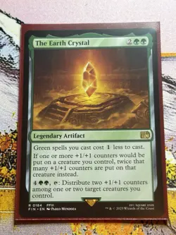 MTG Final Fantasy The Earth Crystal Legendary Artifact RARE REGULAR #0184 - Image 3