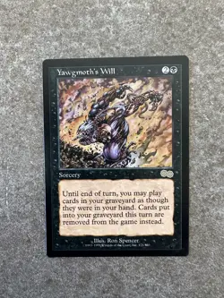 Magic The Gathering MTG Yawgmoth's Will - Urza's Saga NM Unplayed - Image 1