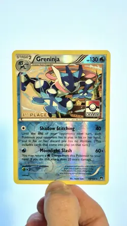 1st Place | Greninja 40/122 - BREAKpoint - Pokemon League Stamp - NM/LP - Image 1