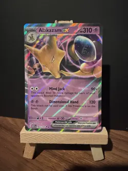 Pokemon TCG Scarlet & Violet Alakazam EX #65/165 MEW 151 Mint - Image 1