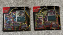 Pokemon TCG: Phantasmal Flames 3 Pack Triple Blister Sneasel & Weavile Promo X2 - Image 1