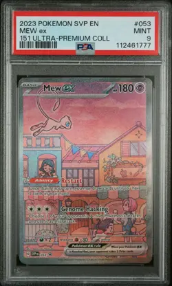 MEW EX #053 BLACK STAR PROMO 151 ULTRA PREMIUM COLLEC 2023 POKEMON SVP EN PSA 9 - Image 1