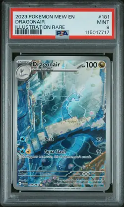 DRAGONAIR #181 ILLUSTRATION RARE 2023 POKEMON MEW EN SCARLET & VIOLET 151 PSA 9 - Image 1