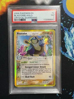 Pokemon Blastoise 2/100 - PSA 7 crystal guardians delta species 2006 2 near mint - Image 1