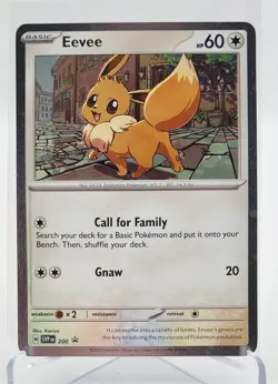 Pokemon Destined Rivals Eevee SVP 200 Checklane Blister Promo Cosmo Holo NM/LP - Image 1