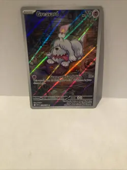 Pokemon TCG Scarlet & Violet Base Set Holo Illustration Rare Greavard 214/198 - Image 1