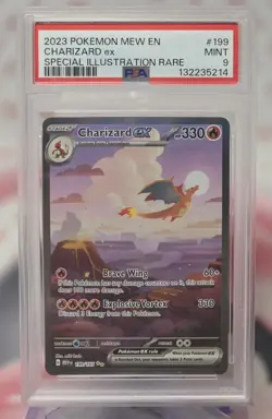 🔥 Pokemon TCG Charizard EX 199/165 Special Illustration Rare SV 151 PSA 9 🔥 - Image 1