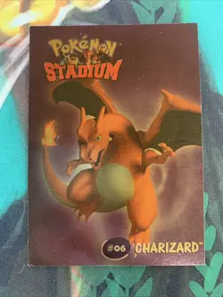 POKEMON CHARIZARD 2000 DANONE STADIUM FOIL GOLD 2/8 - Image 1