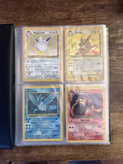 Pokemon Collection Vintage And Mid Era In Vintage Black & White Binder Full READ - Image 1