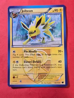 2013 Pokemon Black and White Plasma Freeze #34 Jolteon, UC, NF/H, cd1 - Image 1