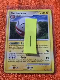 2008 Pokemon Diamond and Pearl Stormfront #36 Electrode, UC, NF/H, cd1 - Image 3