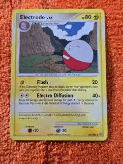 2008 Pokemon Diamond and Pearl Stormfront #37 Electrode, UC, NF/H, cd1 - Image 1