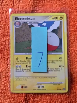 2008 Pokemon Diamond and Pearl Stormfront #37 Electrode, UC, NF/H, cd7 - Image 3