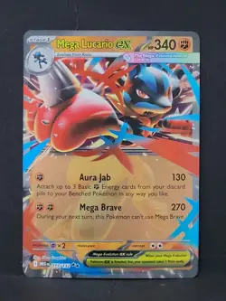 Mega Lucario ex 077/132 Double Rare NM Pokemon TCG Mega Evolution - Image 1