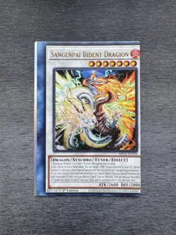 YuGiOh! Sangenpai Bident Dragon MP25 - Error Misprint Miscut 1st Edition NM - Image 1