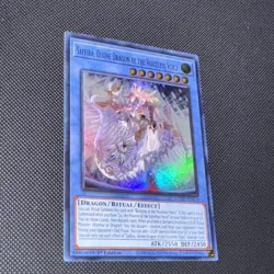 Yu-Gi-Oh TCG Saffira, Divine Dragon of the Voiceless Voice Lde EN034 Ultra NM - Image 2