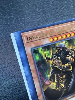 YuGiOh! Invader Of Darkness TAMA - Error Misprint Miscut 1st Edition Near Mint - Image 2