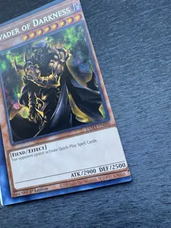 YuGiOh! Invader Of Darkness TAMA - Error Misprint Miscut 1st Edition Near Mint - Image 4
