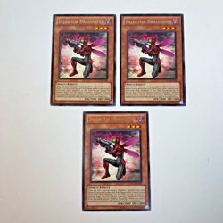 (3) YuGiOh! INZEKTOR DRAGONFLY: ORCS-EN020 RARE Unlimited NM - Image 1