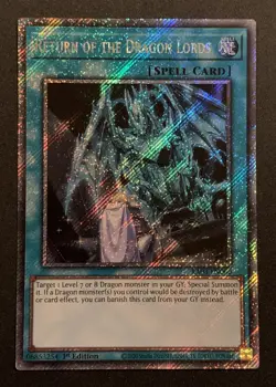 Return of the Dragon Lords - RA03-EN060 - Platimun Secret Rare - 1st - YuGiOh - Image 1