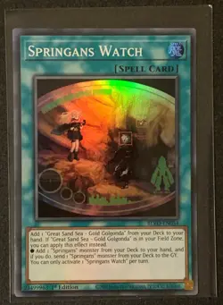 Springans Watch | BLVO-EN054 | Super Rare | 1st Ed | Blazing Vortex | YuGiOh - Image 1