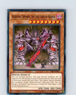 Yu-Gi-Oh Archfiend Emperor, The First Lord Of Horror SR06-EN007 1st Ed Common NM - Image 1