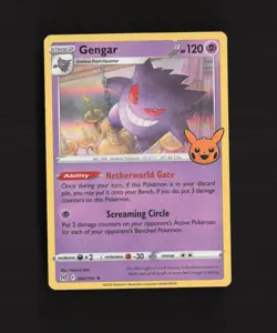 Gengar 066/196 2023 Trick or Trade Holo Stamped Pokemon Card LP - Image 1