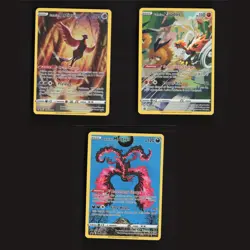 Galarian Articuno Zapdos Moltres 282 283 284 FULL ART Promo Lot 3 Pokemon Cards - Image 1