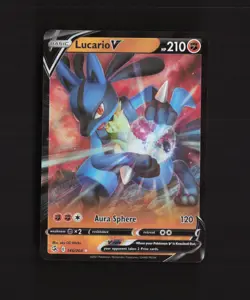 Lucario V 146/264 Fusion Strike Ultra Rare Holo Pokemon Card - Image 1