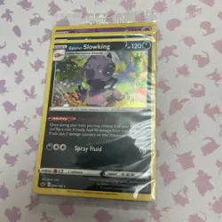 Galarian Slowking Obstagoon Dragapult Cosmos Holo Sealed Promo Pack Pokemon Card - Image 1