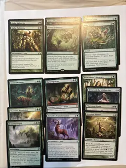 MTG Magic the Gathering Card LP - Lot Of 16 Green Uncommon/rare Questing Beast - Image 1