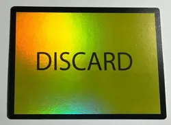 MTG Discard Yellow Foil Error Card from Assassin's Creed Booster - Image 1