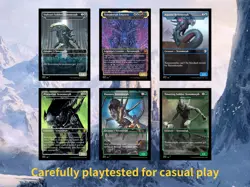 Alien Commander EDH Deck • 100 Custom MTG-Style Cards • High Quality No box. - Image 5