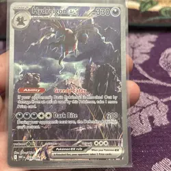 Hydreigon EX 169/086 POKEMON White Flare Full Art Illustration Rare SIR CARD NM - Image 1