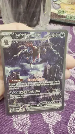Hydreigon EX 169/086 POKEMON White Flare Full Art Illustration Rare SIR CARD NM - Image 2