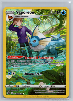 Vaporeon TG02/TG30 SWSH09: Brilliant Stars Trainer Gallery - Pokemon Card - NM - Image 1