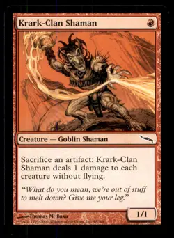 MTG Krark-Clan Shaman LP Light Play Mirrodin [3148] - Image 1