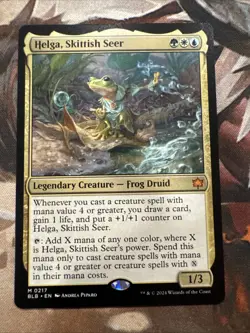 Helga, Skittish Seer (Non-foil) Bloomburrow 0217 Mythic MTG - Image 1