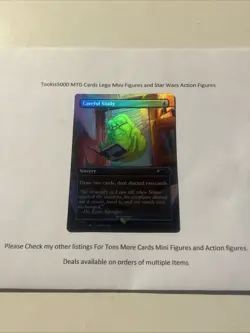 MTG Careful Study RAINBOW FOIL Secret Lair Ghostbusters 1768 - Image 1