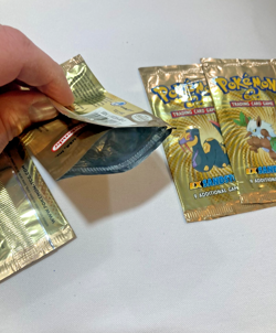 Lot of 4 Pokemon TCG Sandstorm EMPTY Opened Booster Pack Wrappers Full Art Set - Image 4