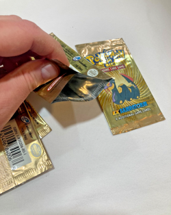 Lot of 4 Pokemon TCG Sandstorm EMPTY Opened Booster Pack Wrappers Full Art Set - Image 5