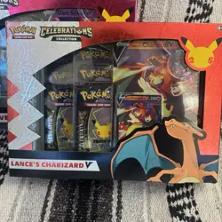Pokemon TCG Celebrations Lance's Charizard V & Dark Sylveon V Box Evolving Skies - Image 4