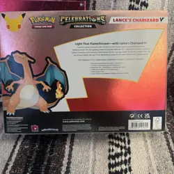Pokemon TCG Celebrations Lance's Charizard V & Dark Sylveon V Box Evolving Skies - Image 5
