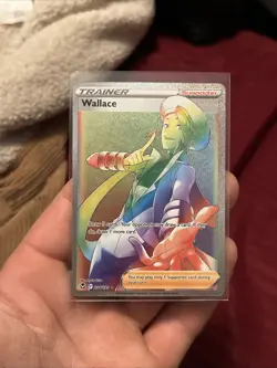 Pokemon Wallace 208/195 Silver Tempest Sword & Shield SECRET RARE TRAINER - Image 1